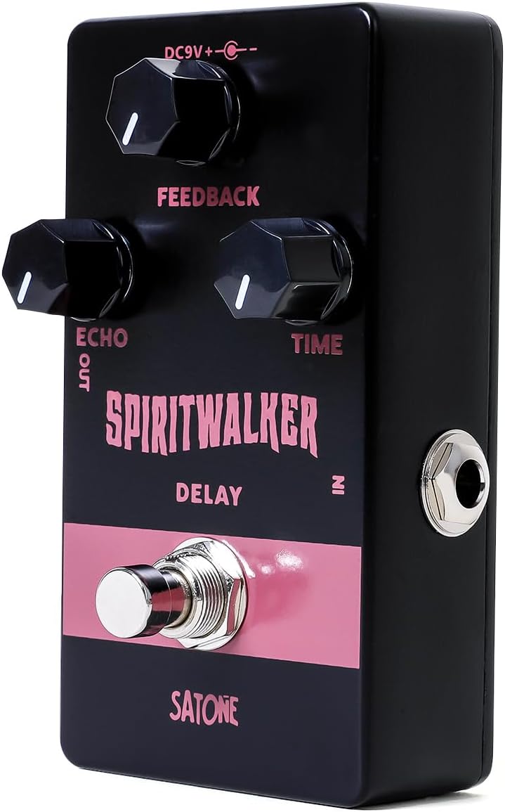 SATONE Delay Guitar Pedal,Spritwalker Electric Guitar Effect Pedal Delay DC 9V Mini Analog Delay Pedal True Bypass - Image 1